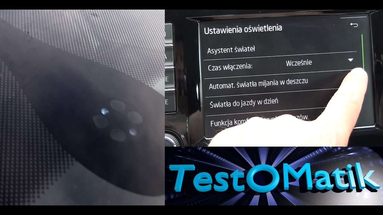 Montaż czujnika zmierzchu/deszczu/wilgotności – na przykładzie Octavii III