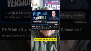 PHPUnit 13.4 sets new standards for testing on YouTube Live #php #softwaretesting