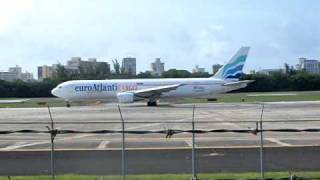 Euro Atlantic Airways Cargo B767-300F Taxy for Take Off San Juan Intl Airport