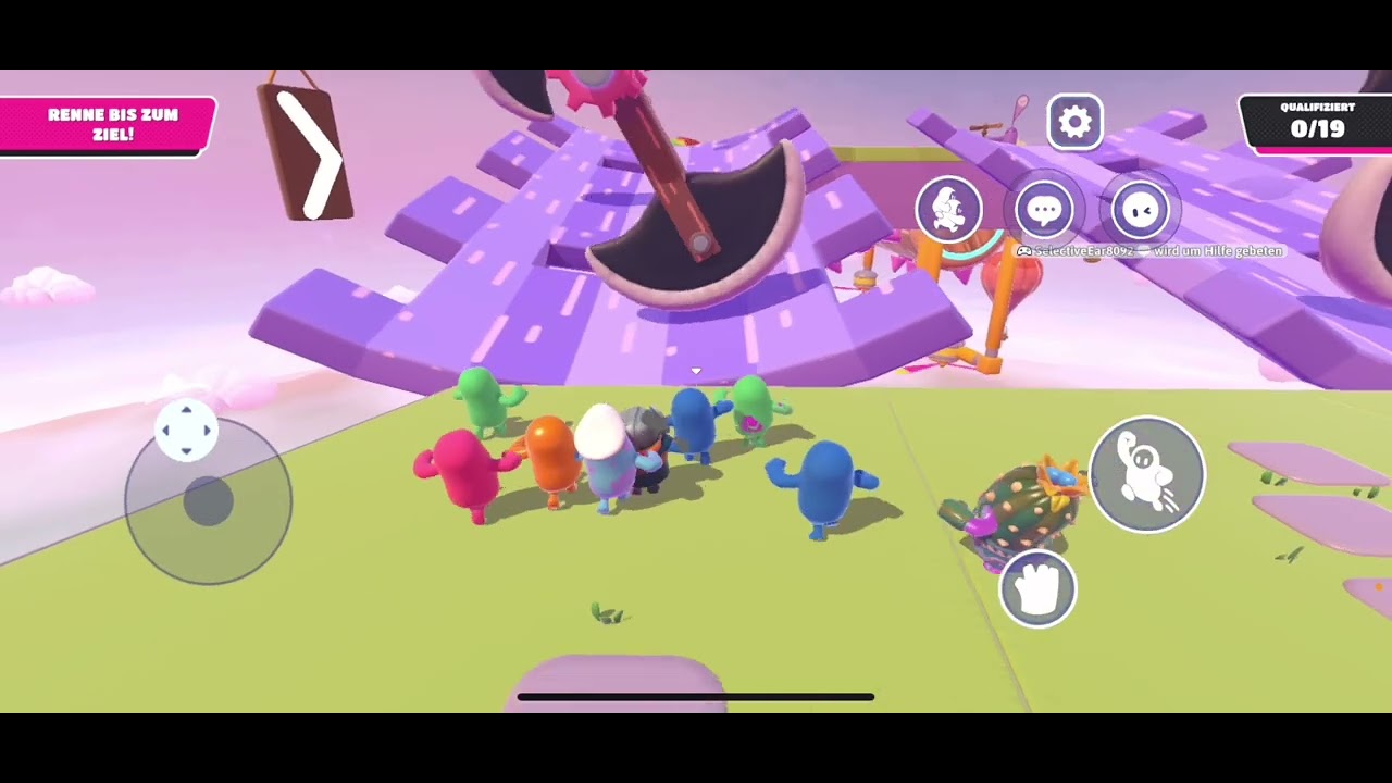 Zum ersten Mal Fall Guys auf dem Handy 