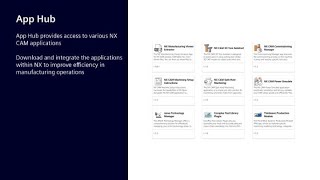 NX CAM App Hub - A smarter way to access CAM applications screenshot 4