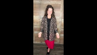 Leopard And Lace Cardigan