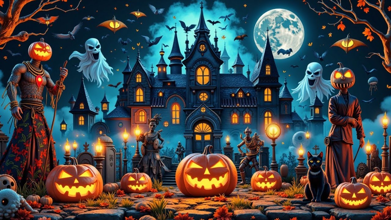 Хэллоуин Музыкальный Микс 🎃 Жуткие Ритмы для Страшной Вечеринки в Ночь Хэллоуина!