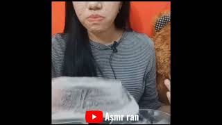 Asmr es batu, hard ice eating, icwme cubes, asmr ice eating crunchy sound,satisfying sound
