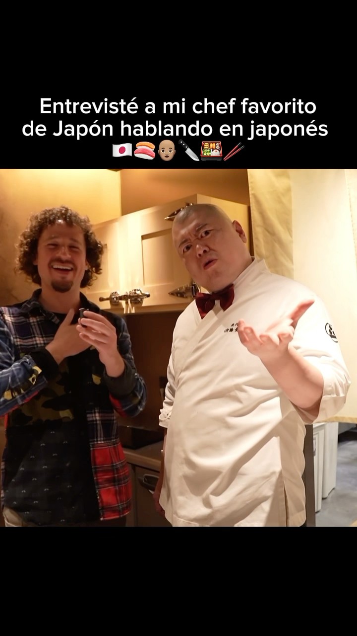 Hablando en japonés con mi chef favorito ??????‍?