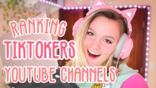 Ranking Tiktoker's Youtube channels