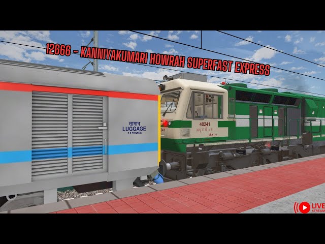 PART-2 || 12666 - KANNIYAKUMARI HOWRAH EXPRESS ❤️🤩WITH MEGA OFFLINK || SRV2 ||#msts #openrails #mpyt class=