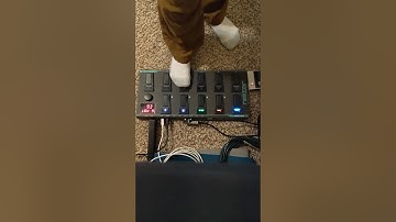 Nektar pacer in single note mode running a System-1 while I play (foot pads)