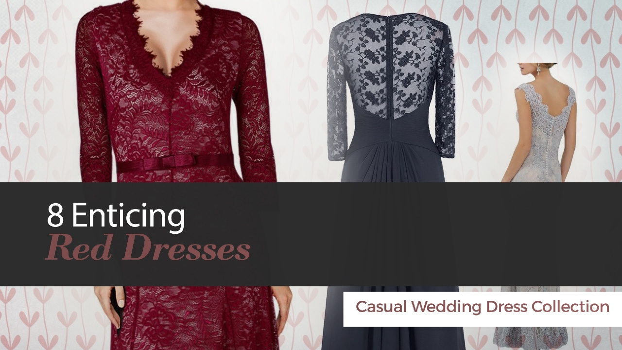 8 Enticing Red Dresses Mother of The Bride Wedding Dress Collection