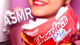 ASMR CHOCOLATE PIE | SOFT AND CRUNCHY | RED GROOVES + WHITE PASTE | Best ASMR screenshot 2