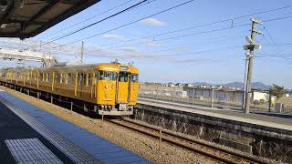 瀬戸大橋線115系普通電車児島行き早島到着