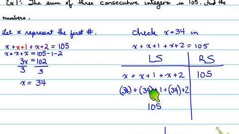 1D - 4.5 Modelling with Algebra