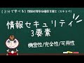 【３分で学べる】情報セキュリティ3要素（機密性・完全性・可用性）| 情報処理安全確保支援士（登録セキスペ）