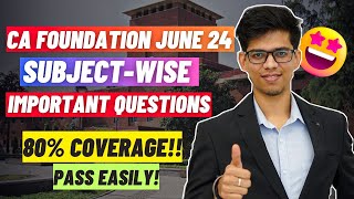 Kuch nhi padha? Pass CA foundation JUNE 2024 EASILY! CA foundation june 24 strategy | CA exam |ICAI