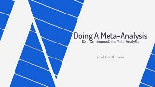 05-Continuous Data Meta-Analysis