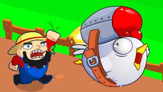 Chicken Toss - Cannon Launcher Game for iPhone and Android screenshot 1