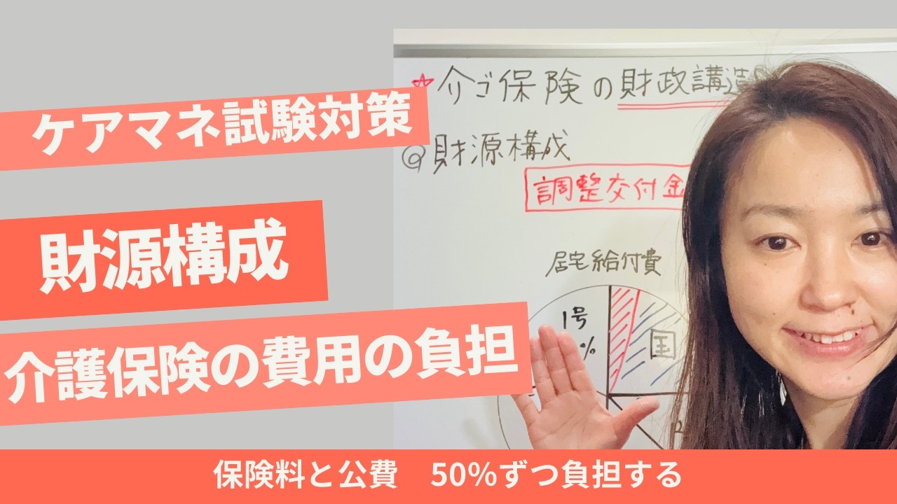 ケアマネ試験対策　介護保険の財源構成