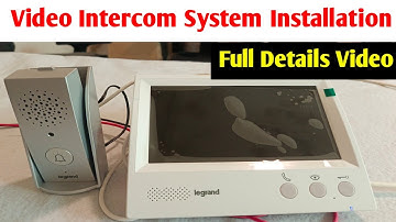 Video Intercom System Installation। How to fix Video Intercom। Intercom Installation। Intercom fix।
