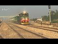 Brand new Shalimar Express 28Dn 1st day running speed actionPassing through feroza Railway station