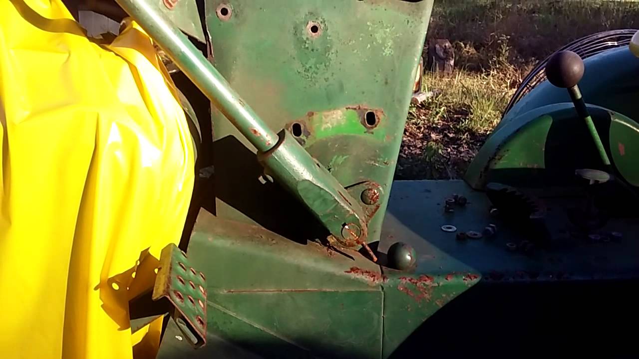 John Deere 110 Attachment lift lever part I YouTube