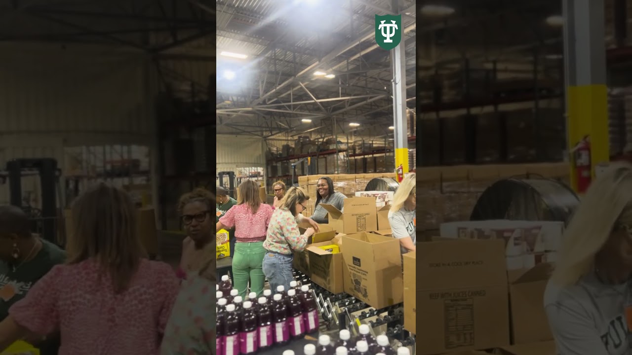 We went to Second Harvest Food Bank!