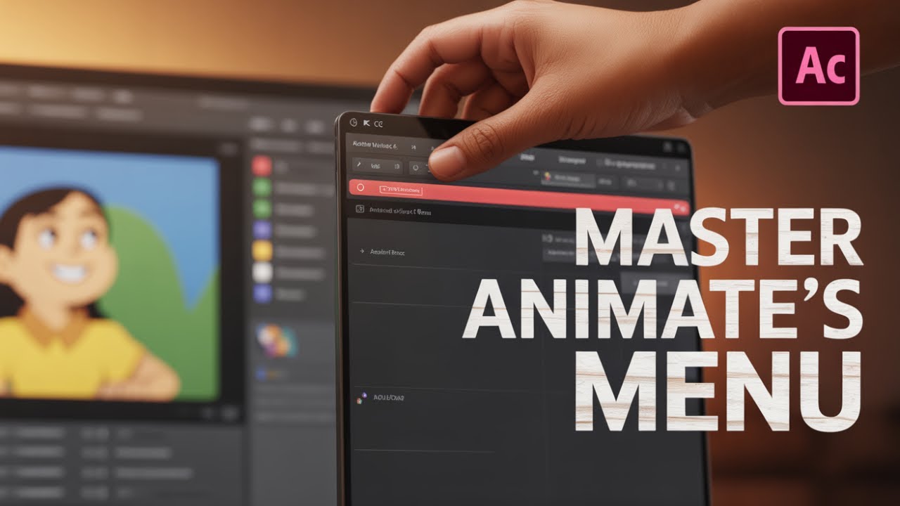 Adobe Animate Cc Tutorial In Hindi : Menu bar Step By Step 2025 - YouTube