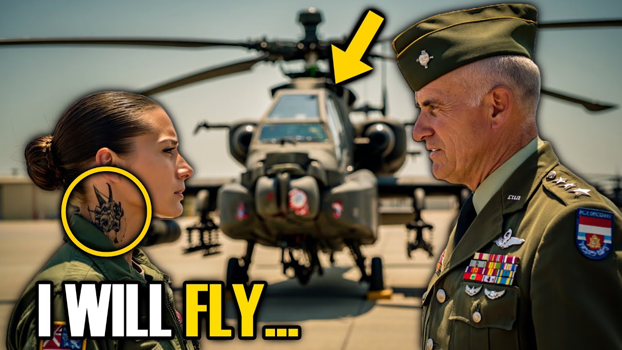 They Laughed at Her Request to Fly the Apache — Then the Air Marshal Spotted the Tattoo on Her Neck