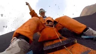 Boarding down a Volcano in Nicaragua at 69km/hr!