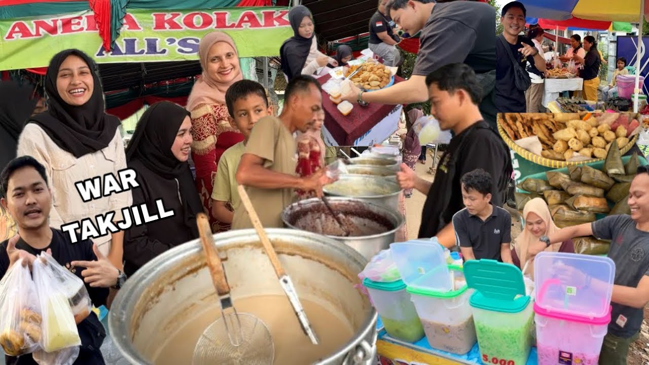 RATAIN WAR TAKJIL SEPANJANG JALAN+PINDAH” TEMPAT!AMPUN DAH WAR TAKJIL JAM SEGINI UDH KEHABISAN😫
