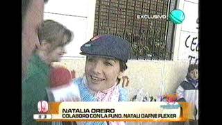 Natalia Oreiro en la Fundación Natali Dafne Flexer