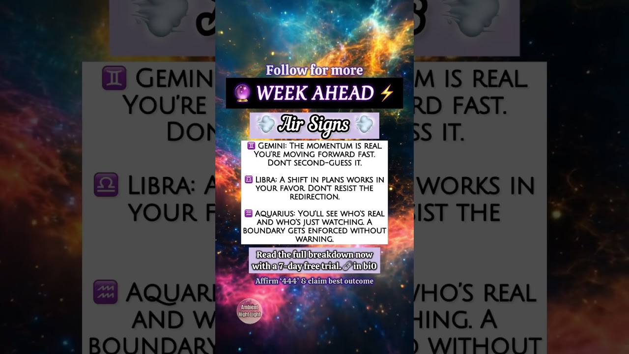 💫 WEEKLY ZODIAC ENERGY: AIR SIGNS 💨 Gemini • Libra • Aquarius 