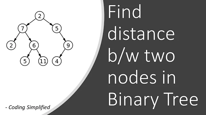 Binary Tree - 65: Find distance b/w two nodes in Binary Tree