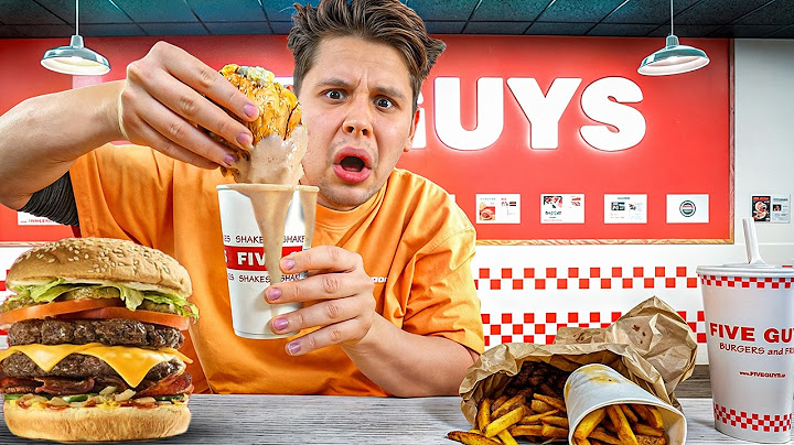 Order the entire MENU at FIVE GUYS & eat until I'm BROKE..