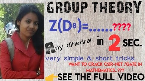 Centre of Dihedral group (GROUP THEORY)