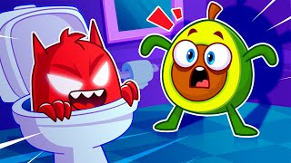 Pit & Penny's Toilet Trouble   Monster in the Potty  || Best Kids Cartoon