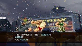 Capcom vs. SNK 2: Mark of the Millennium 2001 - Zangief/Chang/Guile - Arcade Mode Playthrough
