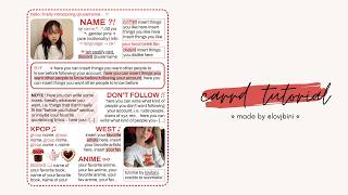 cute, simple & one page carrd tutorial — © soomielst