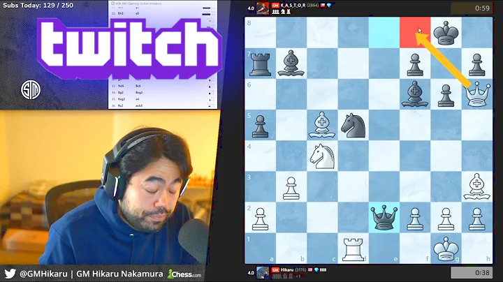 HIKARU NAKAMURA MISSES MATE IN 1 || LIVE ON TWITCH