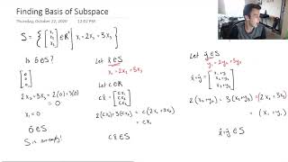 How to Find the Basis of a Subspace