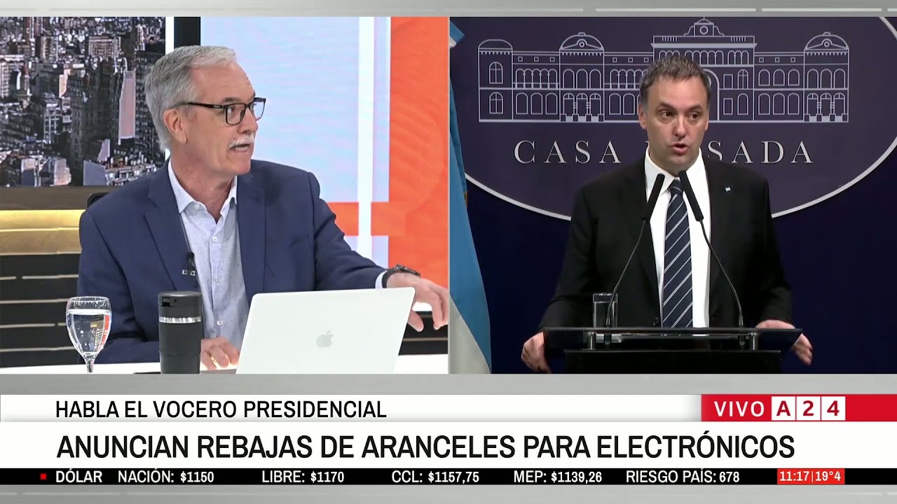 El gobierno anuncia REBAJAS DE ARANCELES para ELECTRÓNICOS