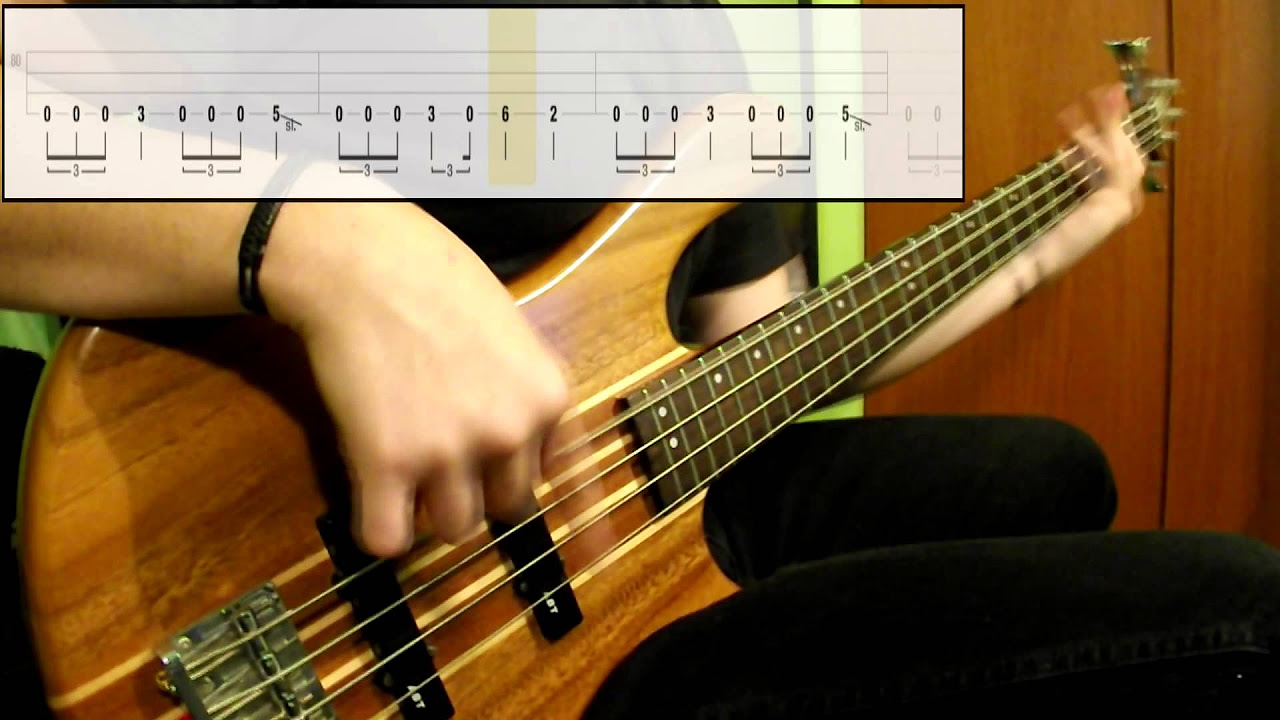 Metallica   For Whom The Bell Tolls Bass Cover Play Along Tabs In Video