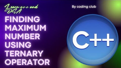 finding maximum number using ternary operator in c++ #shorts #programming #dsa #c++ @codingclub2770