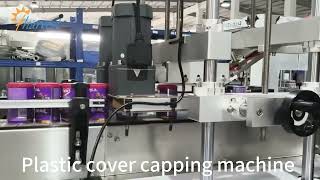 Automatic Plastic Lid Press Cap Machine | Bottle Capping Machine Manufacturer