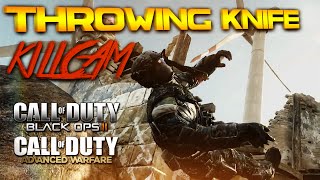 Throwing knife killcam | Trickshot, Bankshot and Across map | Call of duty series