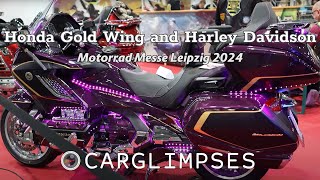 Honda Gold Wing and Harley Davidson Custom Motorcycles @ Motorrad Messe Leipzig 2024