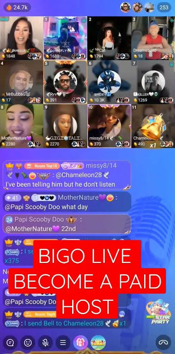 BIGO LIVE STREAMING - WANT TO BECOME A PAID HOST LET ME KNOW