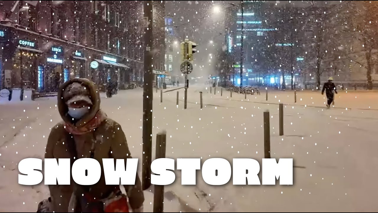 🔴 HEAVY Snow Blizzard City Walk 24/7 ❄️🌨️ Winter Storm in Helsinki Finland 4K February 2025 🔴 SLOWTV
