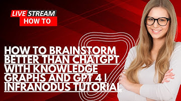 How to Brainstorm better than ChatGPT with Knowledge Graphs and GPT 4 | InfraNodus Tutorial,