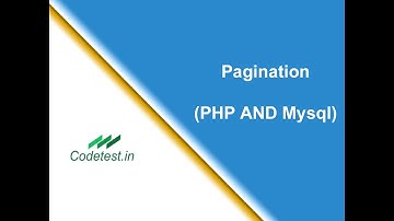How to create pagination Using PHP And Mysql.