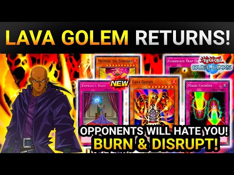 LAVA GOLEM RETURNS! Opponents Will HATE You! F2P/Low Budget Deck & How 2  Win! [Yugioh Duel Links]